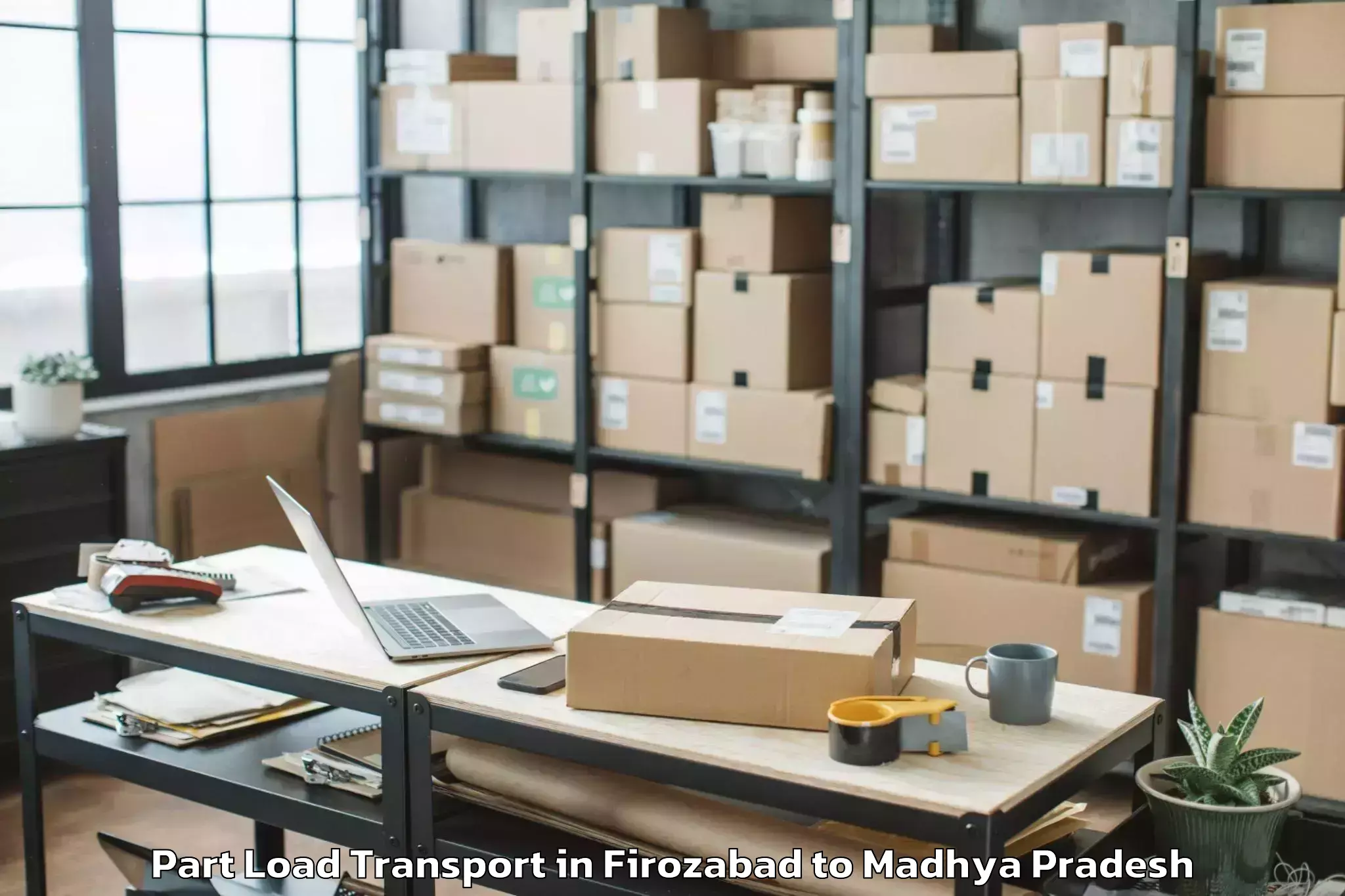 Book Your Firozabad to Dhemarkheda Part Load Transport Today